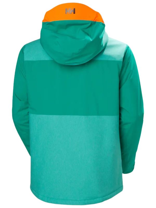 Kurtka narciarska męska Helly Hansen Powdreamer 2.0 Signal Green Denim