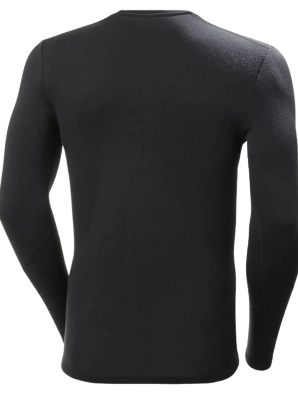 Koszulka termoaktywna męska Helly Hansen Lifa Merino Midweight Crew black