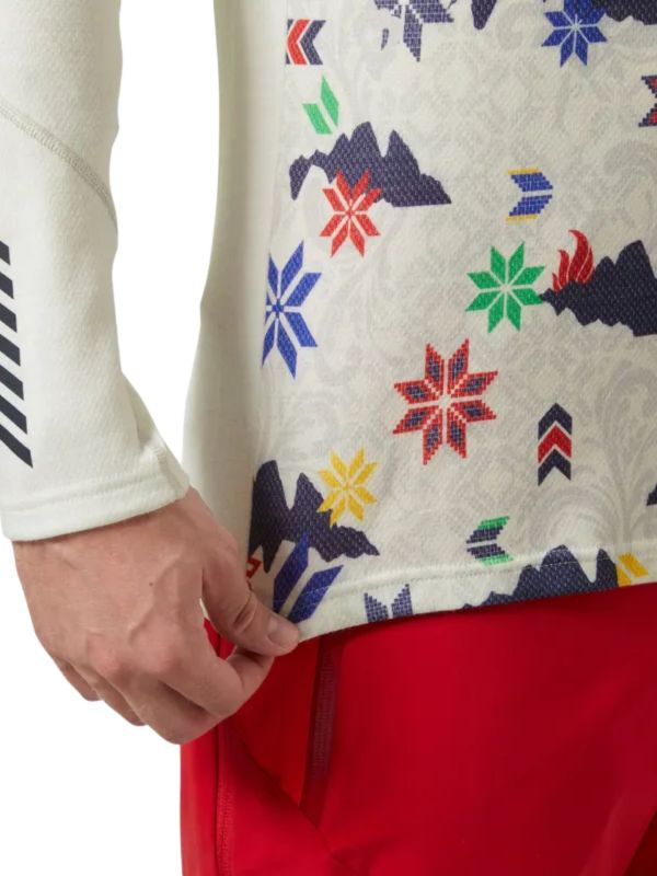 Koszulka Termoaktywna Helly Hansen Lifa Merino Midweight 1/2 Zip White Crotina