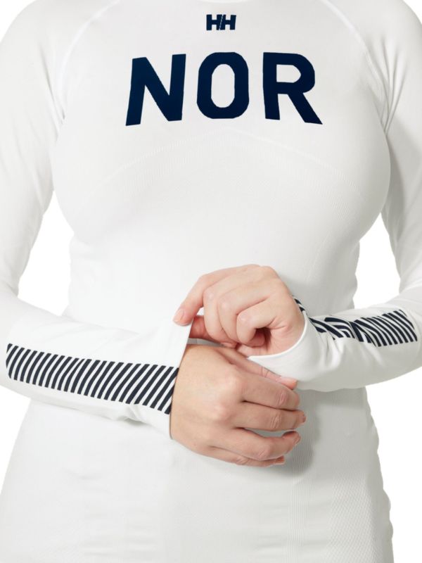 Koszulka termoaktywna Helly Hansen Lifa Seamless Racing Top White