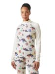 Koszulka termoaktywna damska Helly Hansen Lifa Merino Graphic Off White