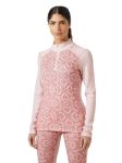 Koszulka termoaktywna damska Helly Hansen Lifa Merino Graphic Pink Tint