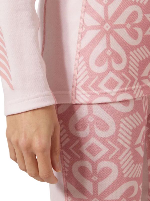 Koszulka termoaktywna damska Helly Hansen Lifa Merino Graphic Pink Tint