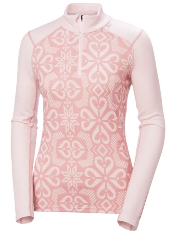 Koszulka termoaktywna damska Helly Hansen Lifa Merino Graphic Pink Tint