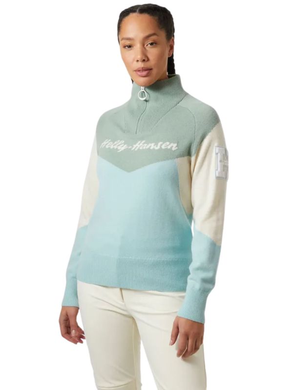 Sweter damski Helly Hansen Apres Knitted Barely Blue