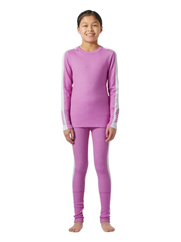 Bielizna termoaktywna dziecięca Helly Hansen Lifa Merino Set Meta Pink
