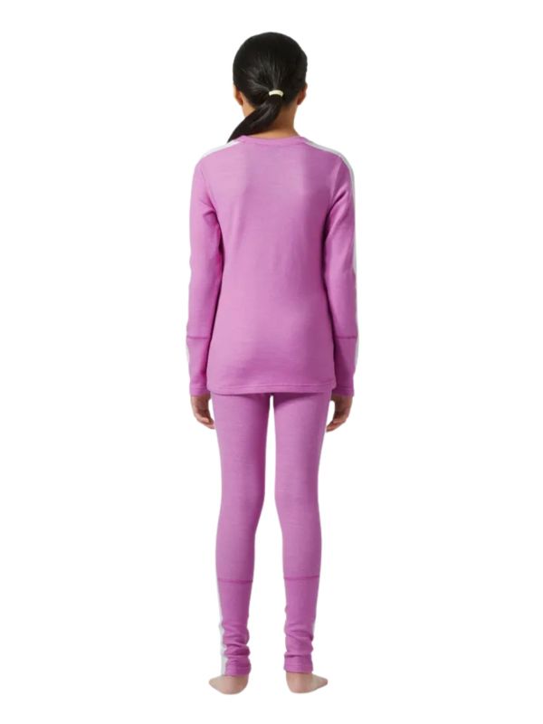 Bielizna termoaktywna dziecięca Helly Hansen Lifa Merino Set Meta Pink