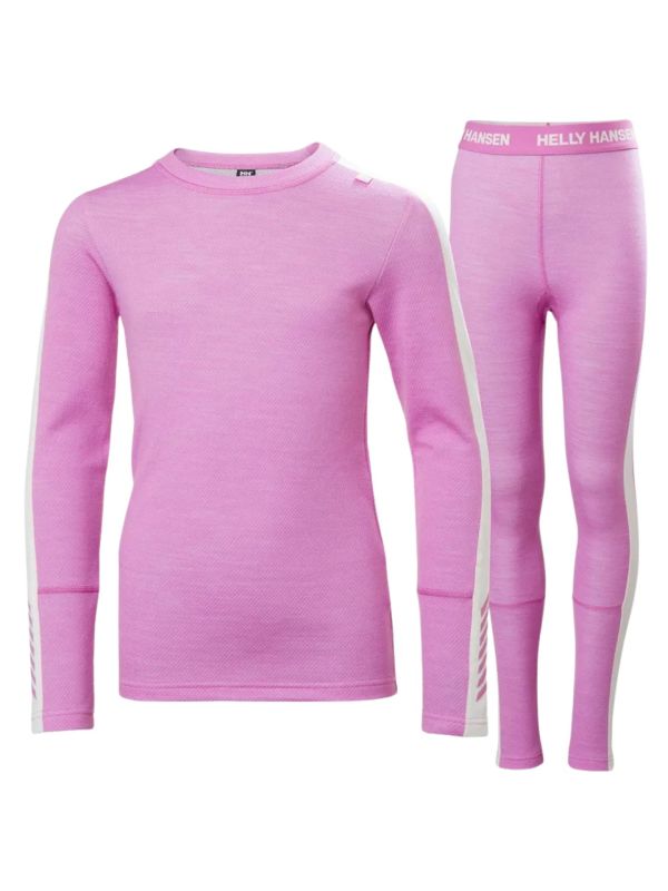 Bielizna termoaktywna dziecięca Helly Hansen Lifa Merino Set Meta Pink