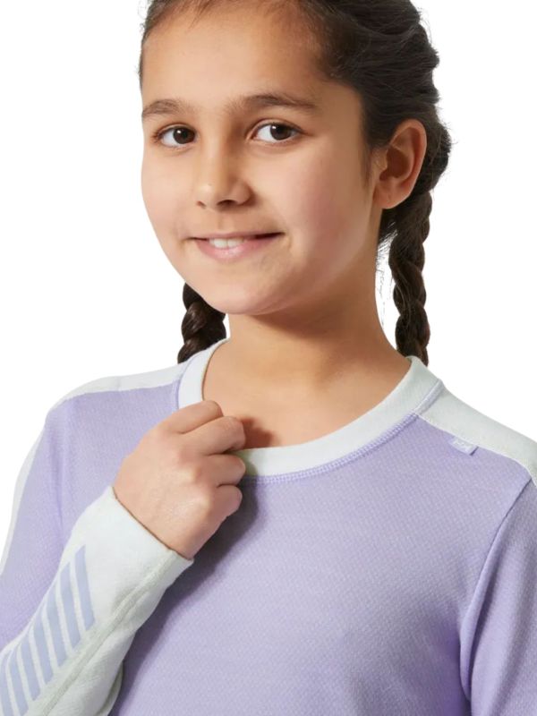 Bielizna termoaktywna dziecięca Helly Hansen Lifa Merino Set Bright Lave