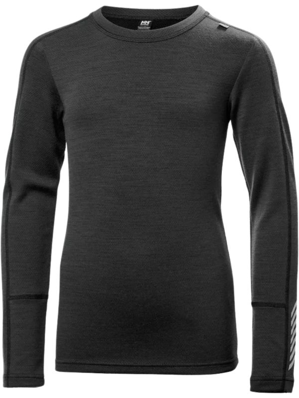 Bielizna termoaktywna dziecięca Helly Hansen Lifa Merino Set Black