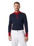 Koszulka Termoaktywna Helly Hansen Lifa Merino Midweight 1/2 Zip Granatowa