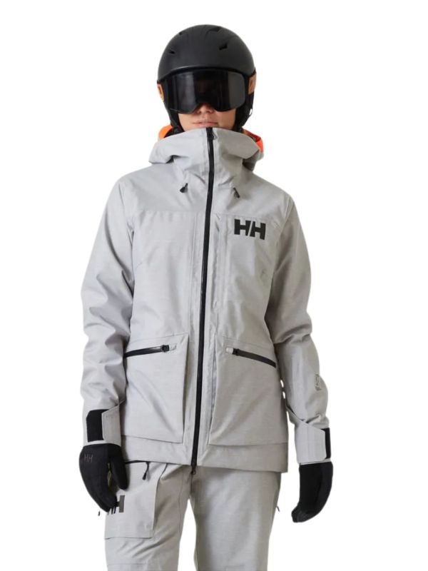 Kurtka Narciarska Helly Hansen W Powderqueen 3.0 Jacket Szara