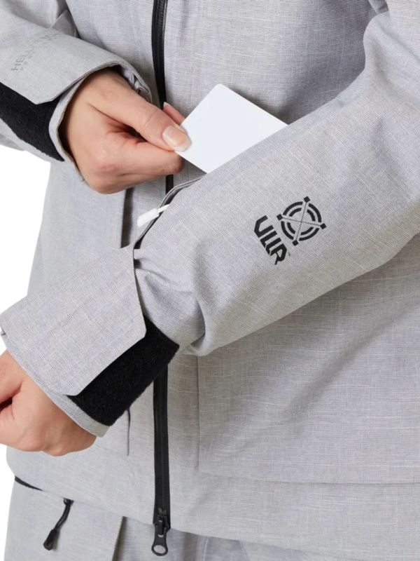 Kurtka Narciarska Helly Hansen W Powderqueen 3.0 Jacket Szara