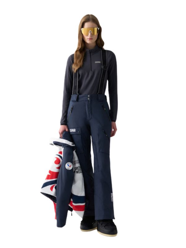 Spodnie narciarskie damskie Colmar Recycled Fabric Ski Salopette Navy