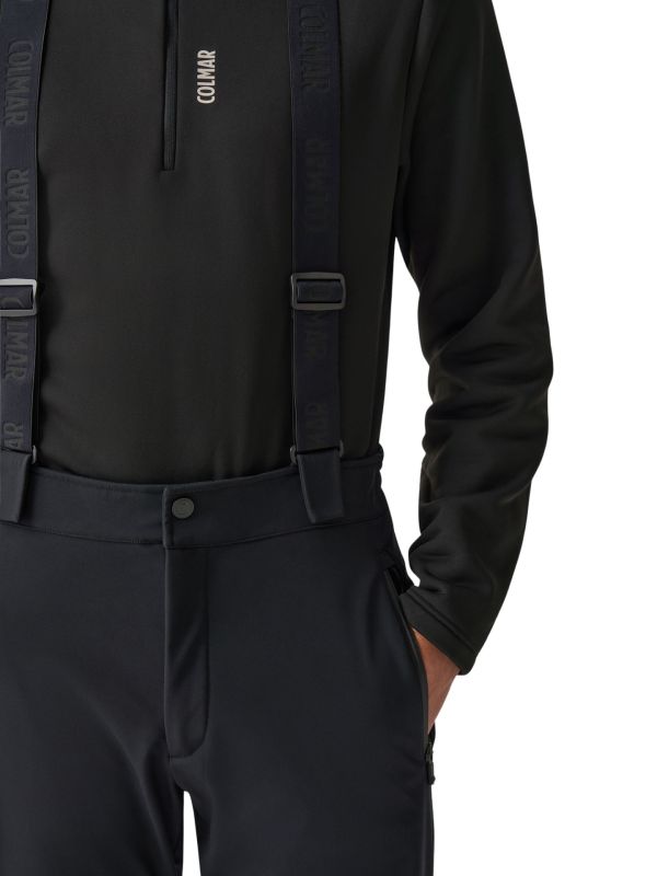 Spodnie narciarskie męskie Colmar Precision Advanced Fit Softshell Salopette Black