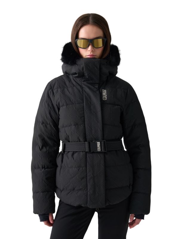 Kurtka narciarska damska Colmar Puffy Parka Embossed Extra Warm Down Jacket Black