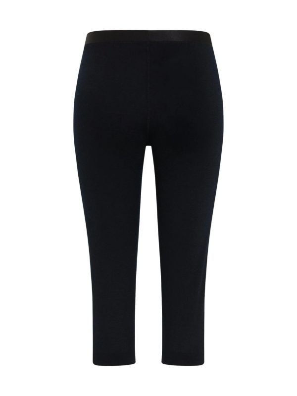 Legginsy termoaktywne damskie Odlo Merino 3/4 Black