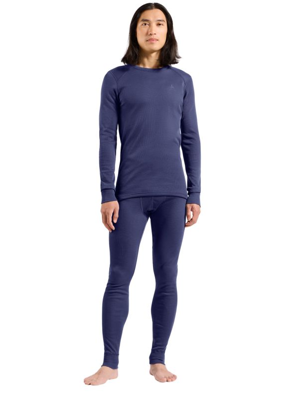 Legginsy termoaktywne męskie Odlo Active Warm Eco Blue