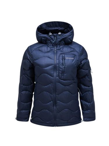 Kurtka Peak Performance puchowa damska Helium Utility Down Hood Blue Shadow