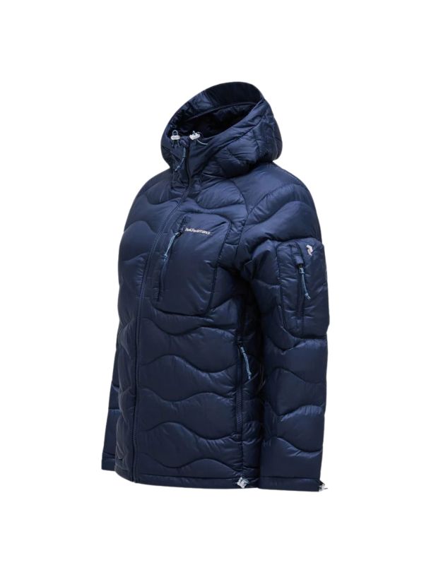 Kurtka Peak Performance puchowa damska Helium Utility Down Hood Blue Shadow