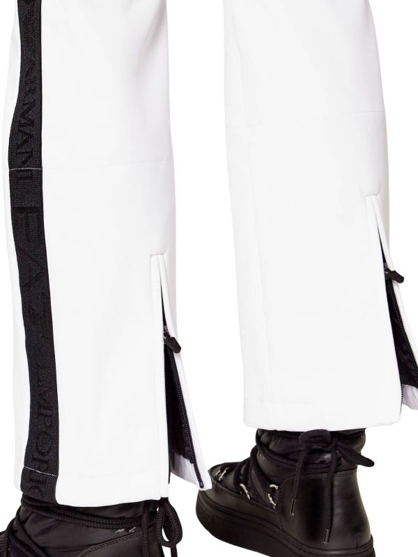 Kombinezon narciarski damski EA7 Emporio Armani Kitzbühel Softshell Jumpsuit White
