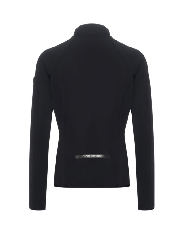 Bluza narciarska damska EA7 Emporio Armani Cortina Powerstretch Full Zip Black