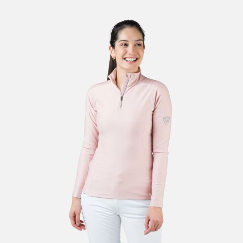 BLUZA ROSSIGNOL W CLASSIQUE 1/2 ZIP PINK 22/23