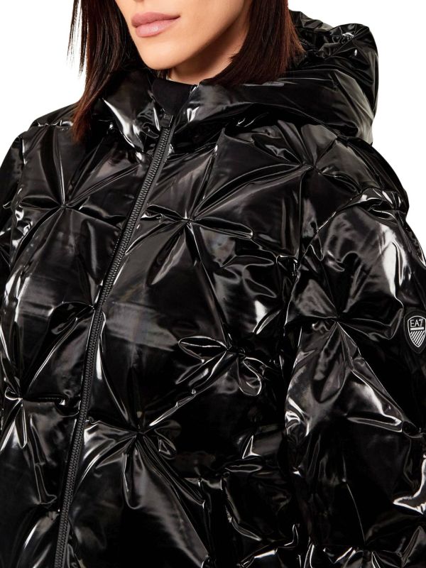 Kurtka narciarska damska EA7 Emporio Armani Kitzbühel Fashion Eco-Down Jacket Black