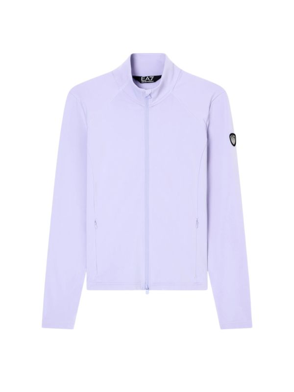 Bluza narciarska damska EA7 Emporio Armani Kitzbühel Powerstretch Full Zip Sweet Lavender