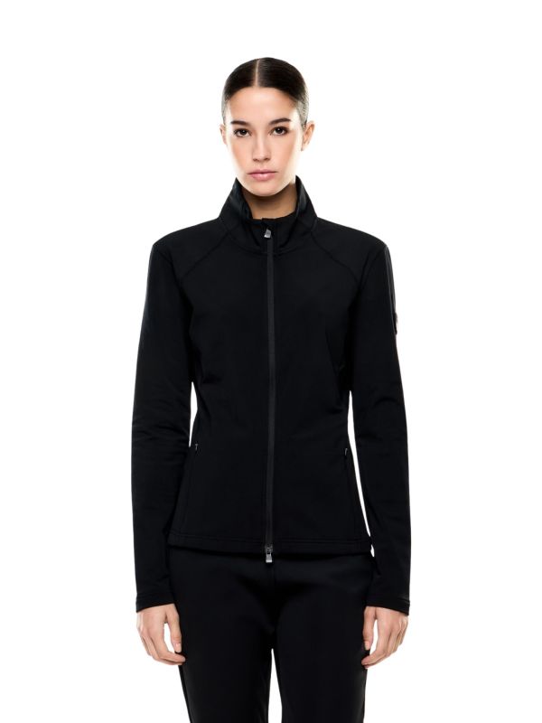 Bluza narciarska damska EA7 Emporio Armani Kitzbühel Powerstretch Full Zip Black