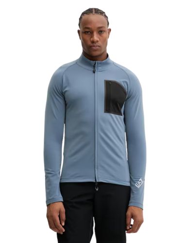 Bluza narciarska męska EA7 Emporio Armani Cortina Powerstretch Full Zip Blue Mirage
