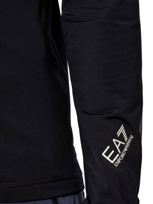 Bluza narciarska męska EA7 Emporio Armani Cortina Powerstretch Full Zip Black
