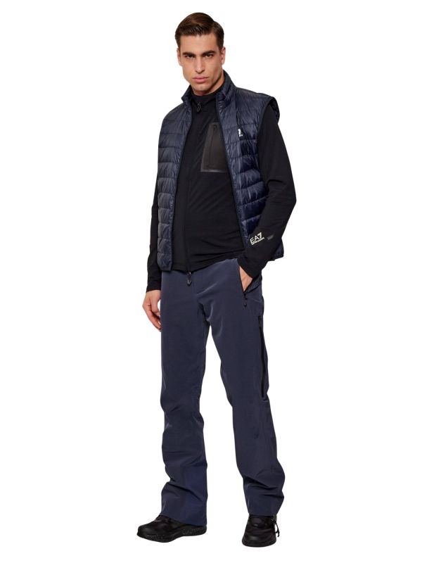 Bluza narciarska męska EA7 Emporio Armani Cortina Powerstretch Full Zip Black