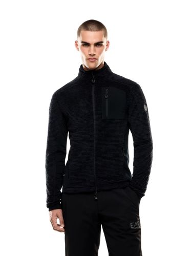 Bluza narciarska męska EA7 Emporio Armani Cortina Primaloft Teddy Bear Black