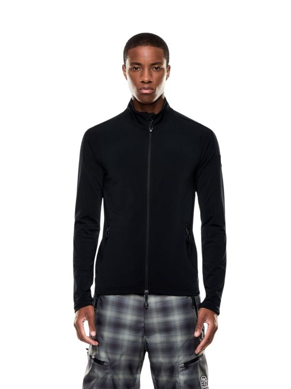 Bluza narciarska męska EA7 Emporio Armani Kitzbühel Powerstretch Colorblock Full Zip Black