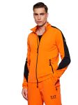 Bluza narciarska męska EA7 Emporio Armani Kitzbühel Powerstretch Colorblock Full Zip Flame
