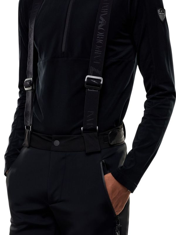 Spodnie narciarskie męskie EA7 Emporio Armani Kitzbühel Softshell Pant Black