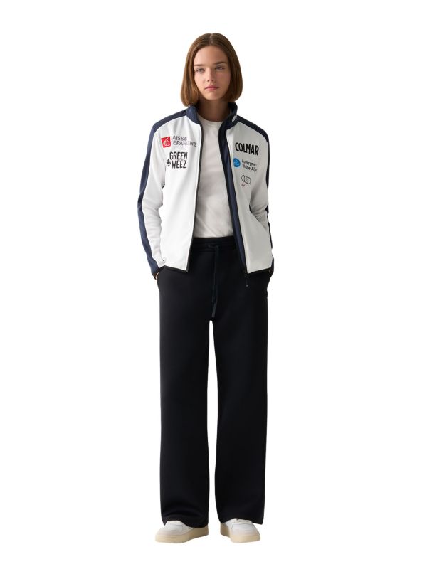 Bluza damska Colmar Full Zip Stretch Fleece White Blue