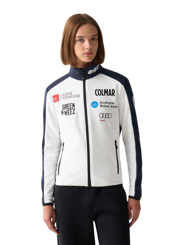 Bluza damska Colmar Full Zip Stretch Fleece White Blue