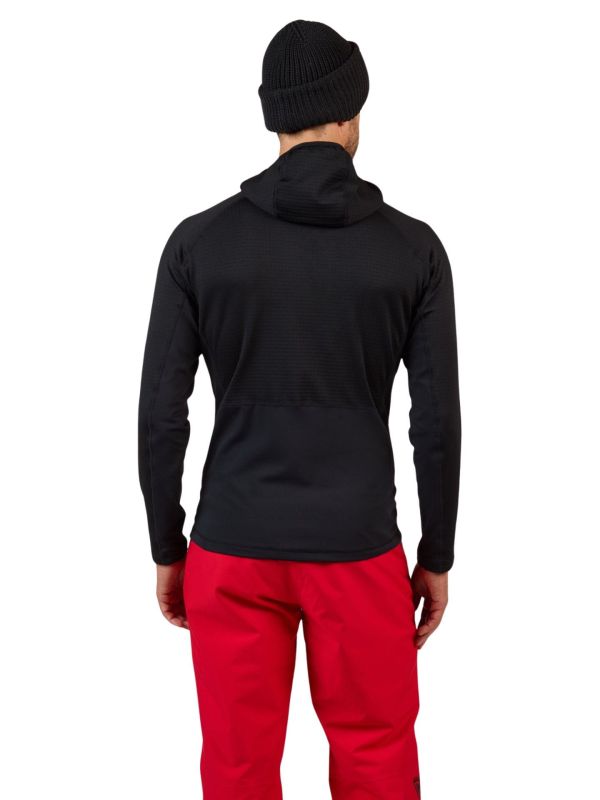 Bluza narciarska męska Rossignol Blackside FZH Fleece Black