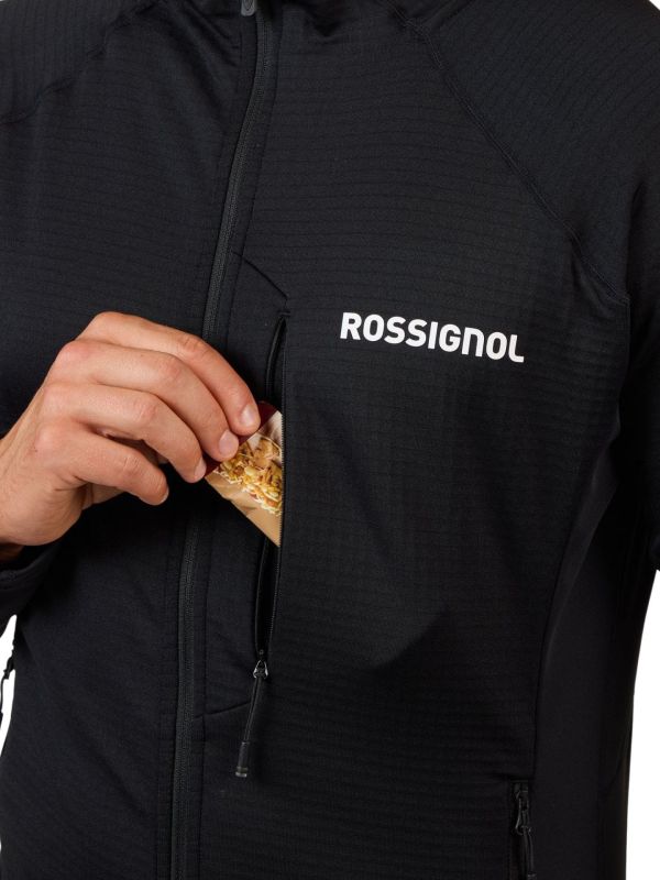 Bluza narciarska męska Rossignol Blackside FZH Fleece Black