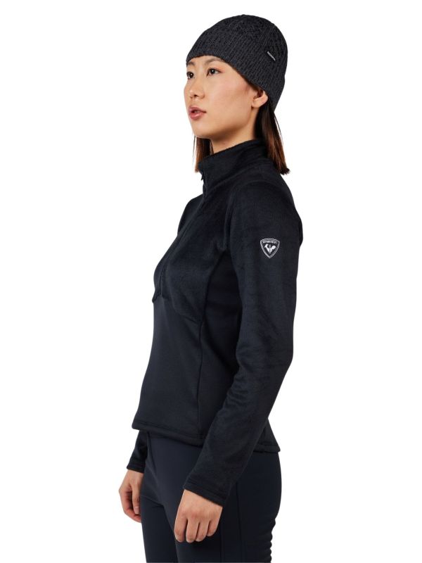 Bluza narciarska damska Rossignol Diretta Half-Zip Fleece Black