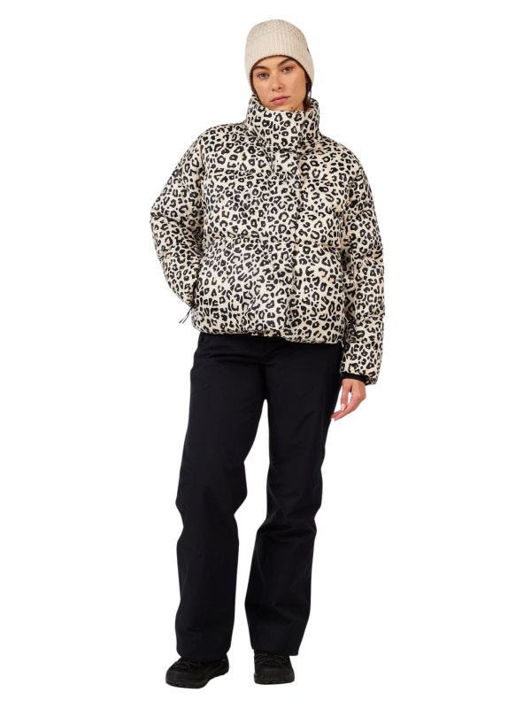 Kurtka puchowa damska Rossignol Aretu Allover Down Nature Wild Leopard Print