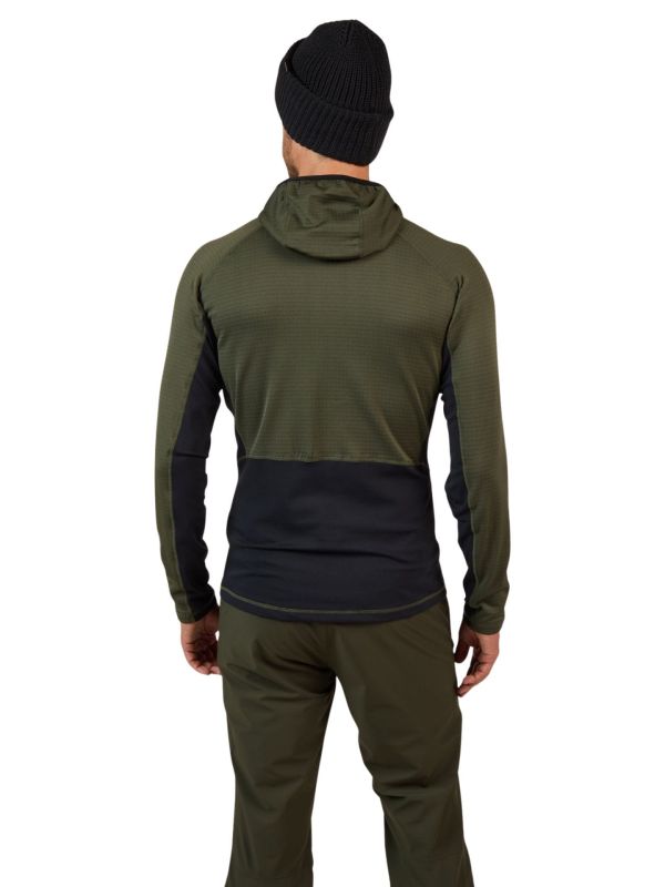 Bluza narciarska męska Rossignol Blackside FZH Fleece Olive Shadow