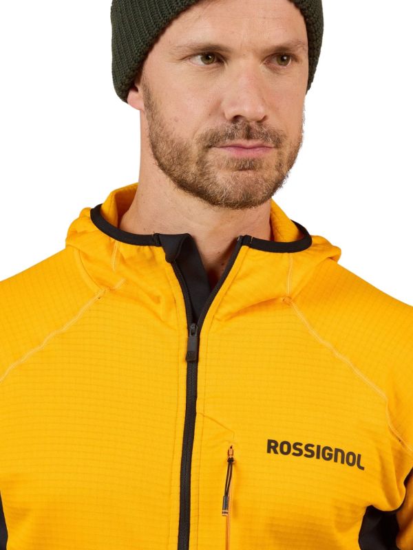 Bluza narciarska męska Rossignol Blackside FZH Fleece Saffron Yellow