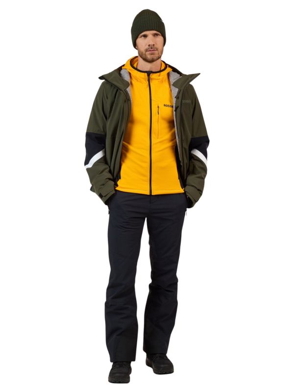 Bluza narciarska męska Rossignol Blackside FZH Fleece Saffron Yellow
