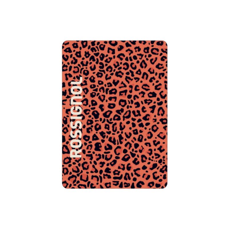 Komin Rossignol Allover Neck Warmer Orange Wild Leopard Print