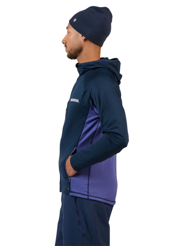 Bluza narciarska męska Rossignol Blackside FZH Fleece Dark Navy