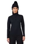 Bluza narciarska damska Rossignol Mid Layer Stretch Half-Zip Black