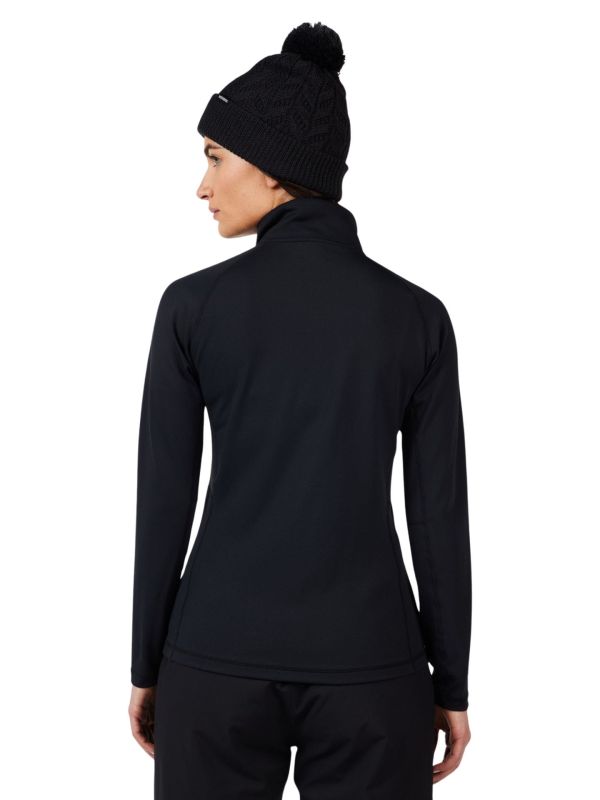 Bluza narciarska damska Rossignol Mid Layer Stretch Half-Zip Black